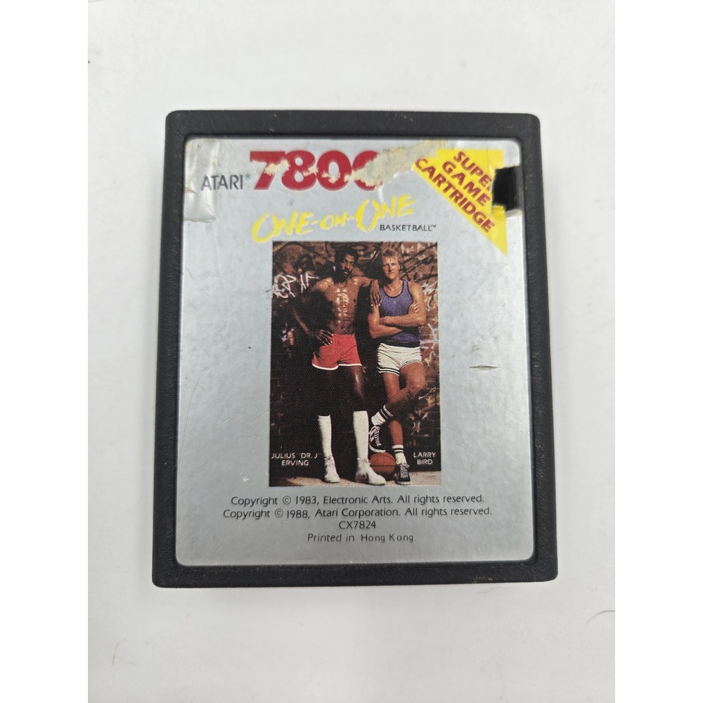 Atari 7800 One on One Basketball Video Game Cartridge